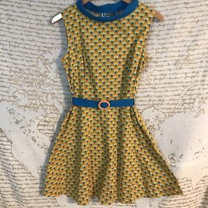 NEW MADCAP England MOD RETRO 60s 70s SHIFT DRESS - Vintage Style Size 8.   U